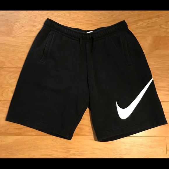 Nike Other - Vintage Nike Big Swoosh Logo Black Sweat Shorts